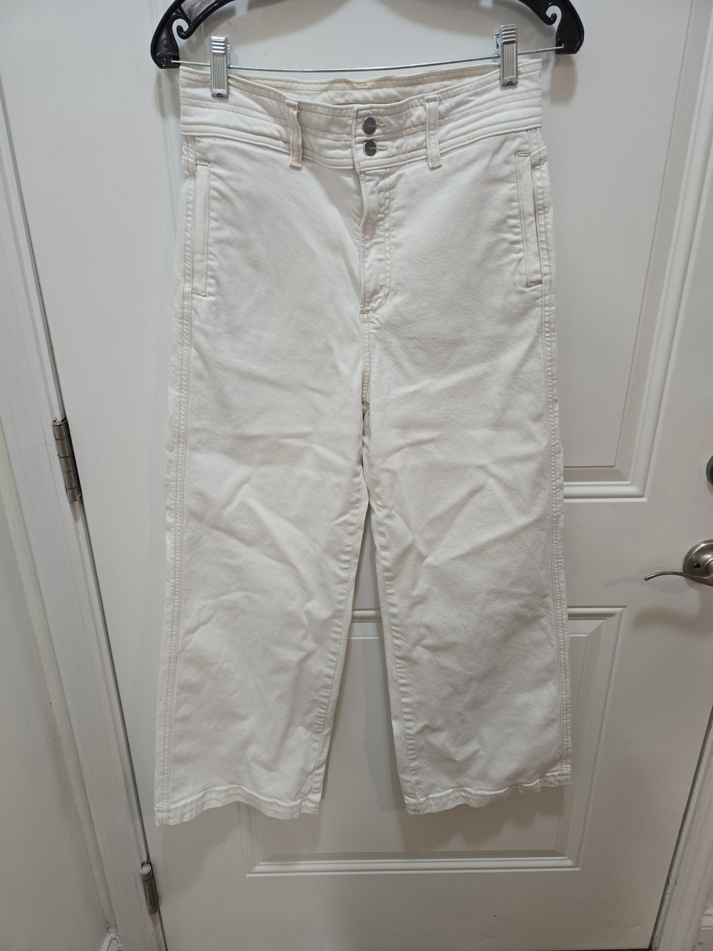 Joe's Jeans White Wide Leg Flare Jeans